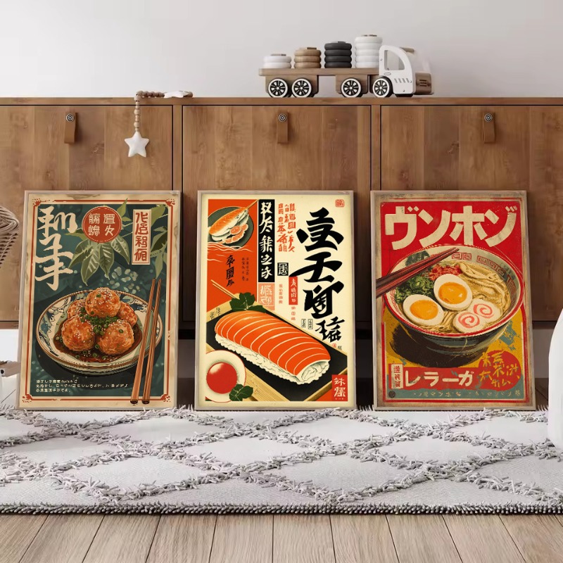 Lukisan Kanvas Poster Makanan  - Japanese Food Lifestyle ulasan dan harga