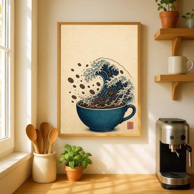 Lukisan Kanvas Poster Makanan  - Japanese Food Lifestyle ulasan dan harga
