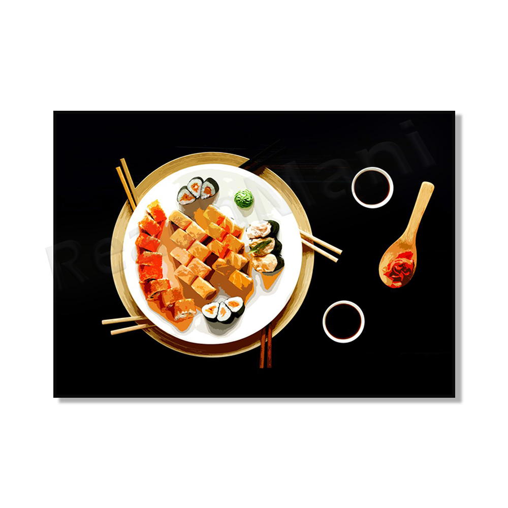 Lukisan Dekorasi Dinding Gaya  - Japanese Food Lifestyle ulasan dan harga