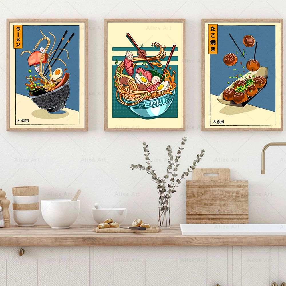 Gaya Jepang Poster Dapur Makan - Japanese Food Lifestyle ulasan dan harga